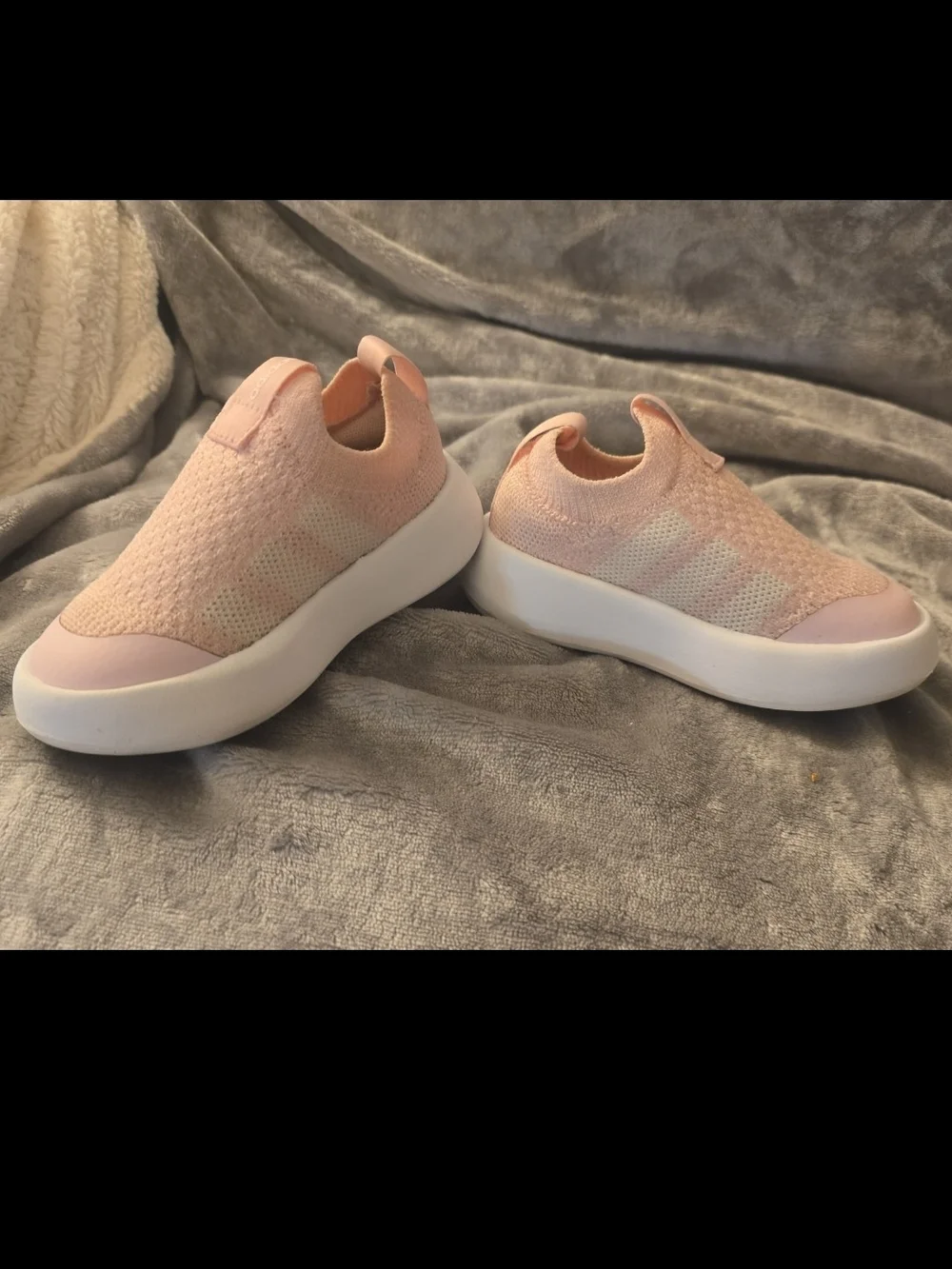 Pink Adidas Toddler Slip-ons